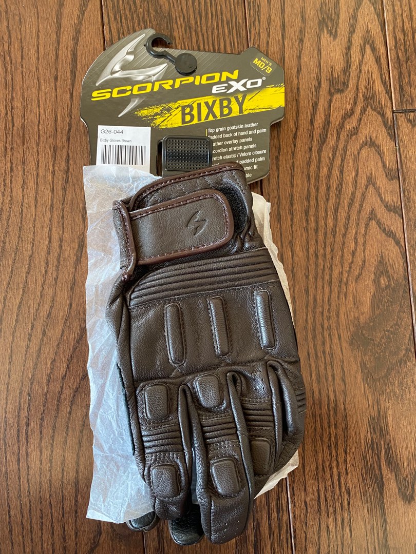 Motorcycle Gloves Scorpion Bixby Leather Gloves Medium Men s