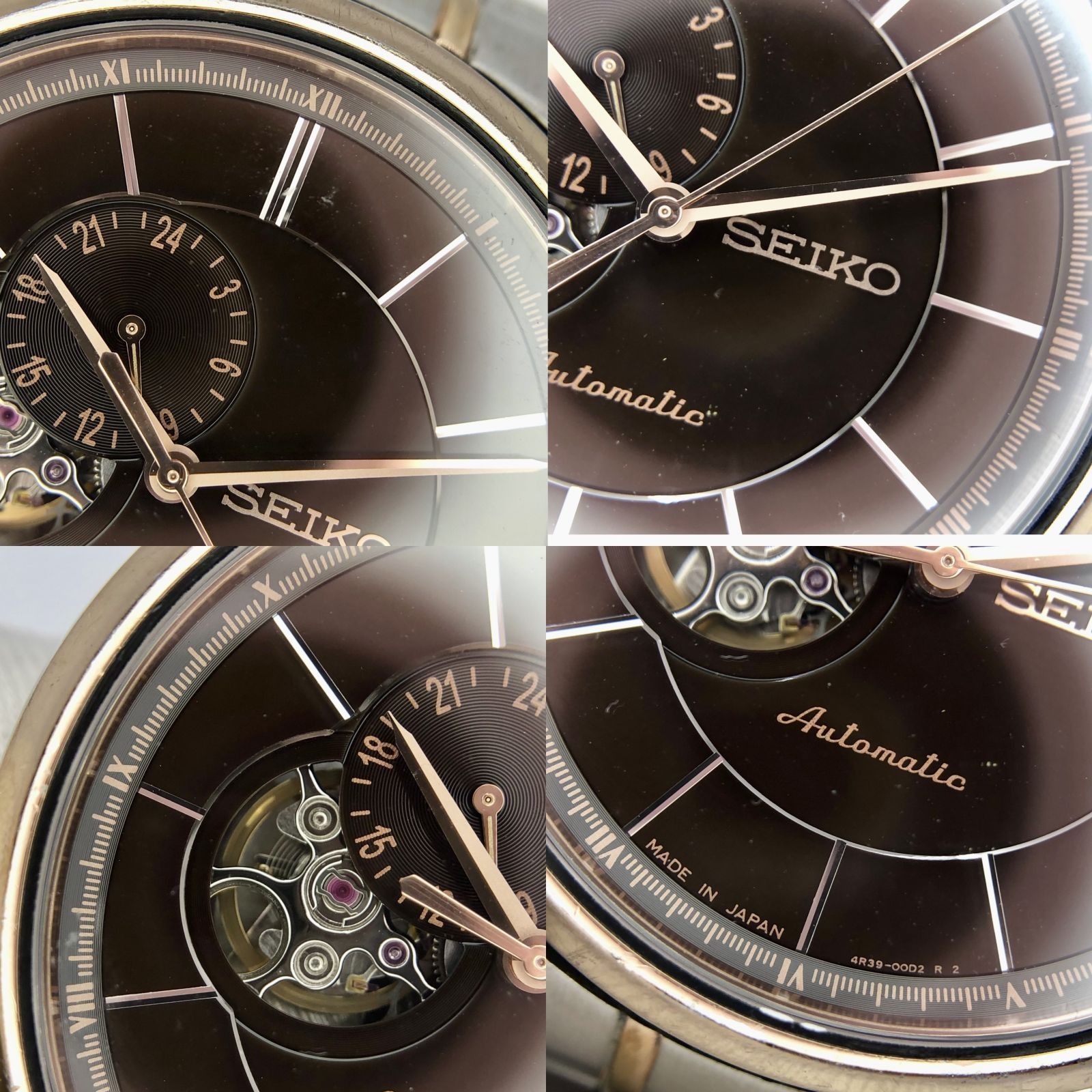 DISCOUNTED* SEIKO 4R39-00D0 BLACK DIAL PRESAGE WATCH ONLY  