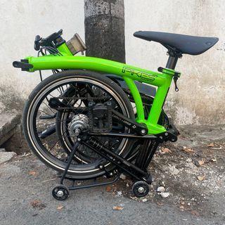 Sepeda Lipat Pikes Gen 2 Element  Lime Green seperti Brompton