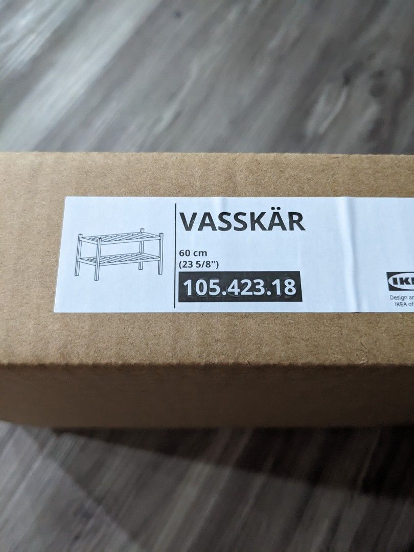 VASSKÄR Shoe rack, bamboo, 60 cm - IKEA