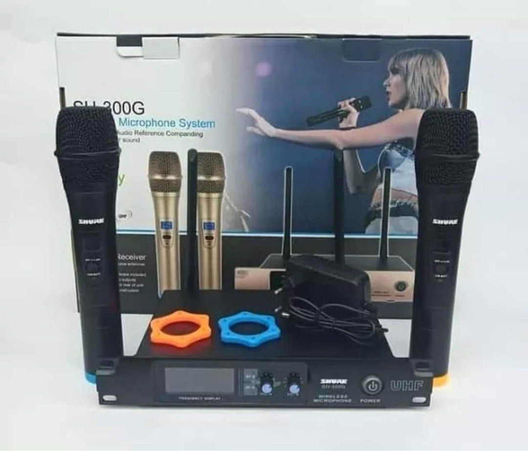 SHURE SH-300g (Category: Microphones) located in Makati City. Submitted by byoph (Listing ID 1255227895, Image 3). Description: ORIGINAL AND BRANDNEW. WITH 1 year service warranty Power: 10-30mw Modulation mode: DSP Most major system: +25khz High harmonic: waves 40db benchmark: below Use the power supply voltage: 3v battery Continuous use of time: about 6 - 8 hours Carier Frequency: UHF500MHz-970MHz Frequency Fixing Line: <+30ppm Dynamicrange: >9