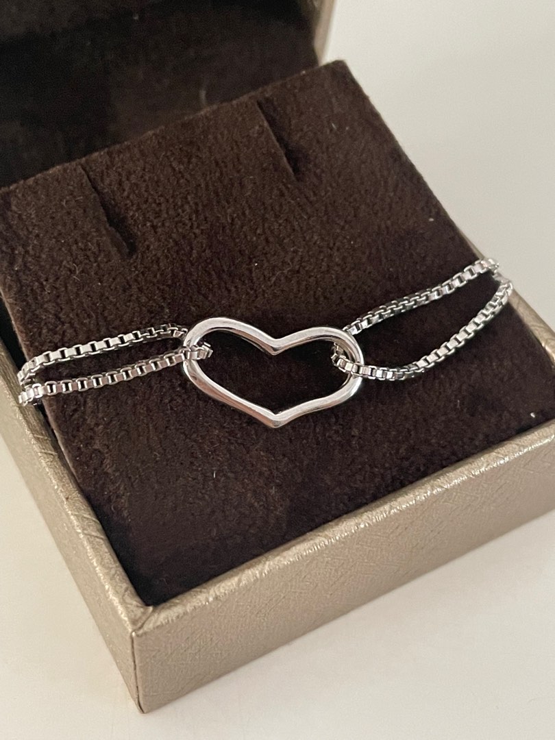 Gold and silver heart bracelet new arrivals