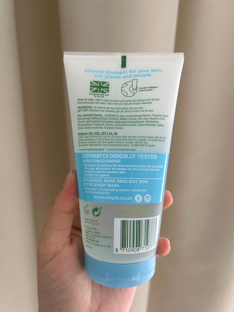 Simple micellar outlet gel wash ingredients