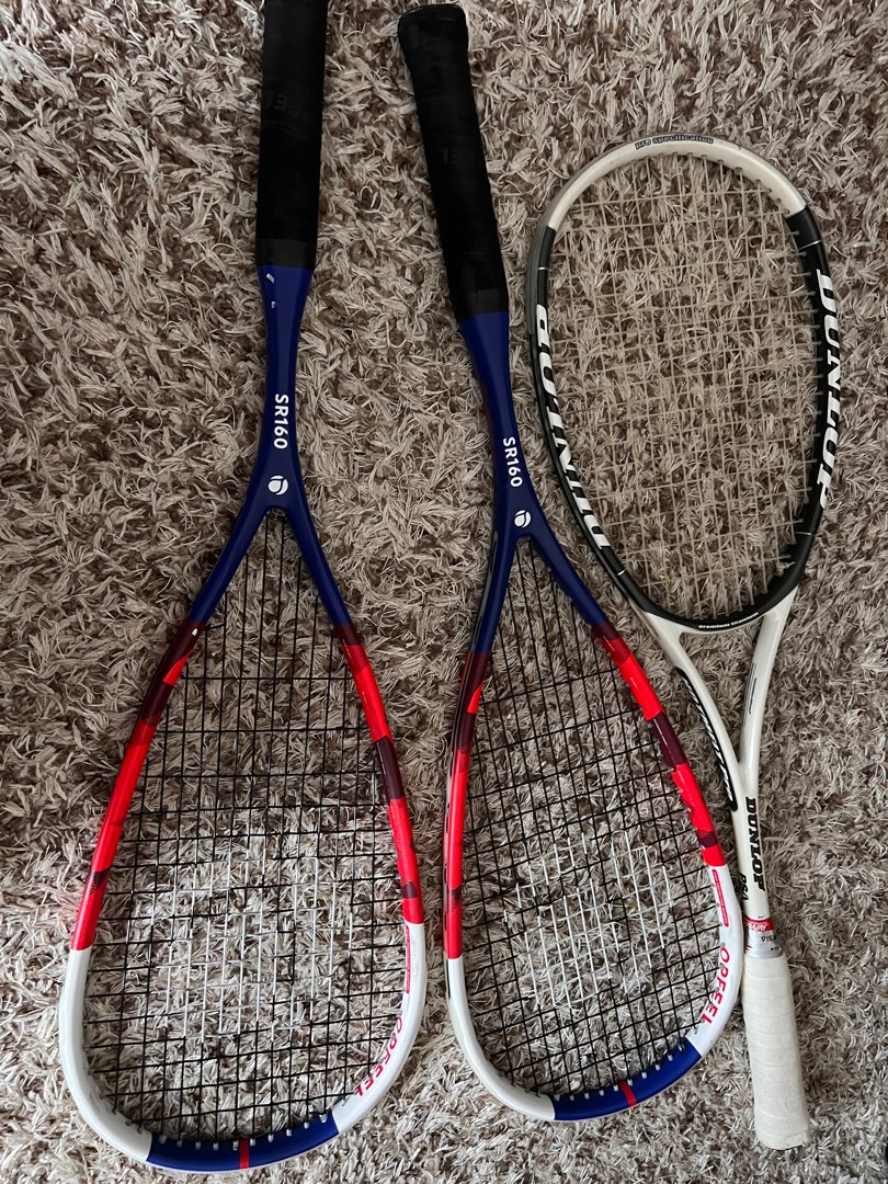 Squash rackets and balls, Sports Equipment, Sports & Games, Racket ...