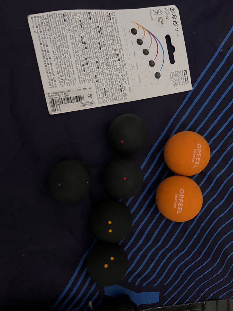 Used Squash Rackets Squash rackets and balls, Sports Equipment, Sports & Games, Racket ...