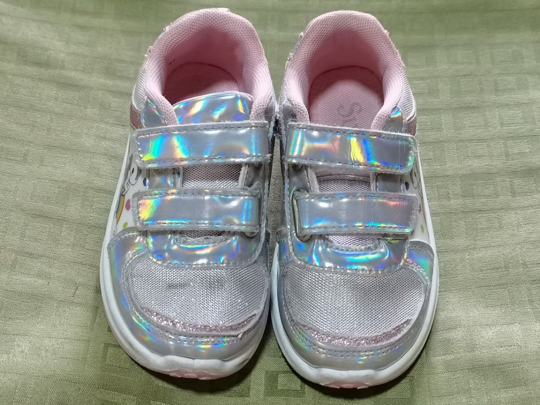 Sugar Kids Shimmering Baby Toddler Sneakers Size 11 18cm