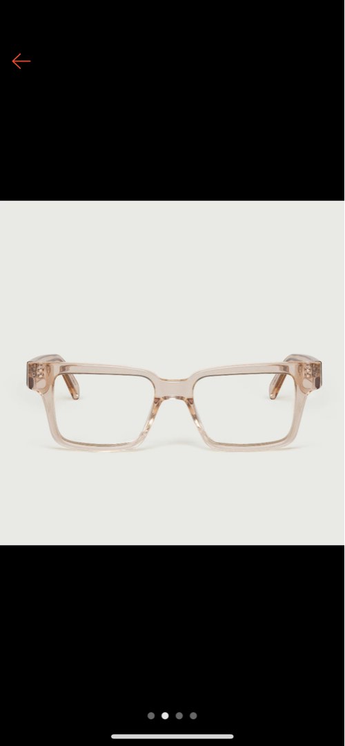 SUNNIES Studios Optical Nelson Frame in Pale Nude, Women's Fashion