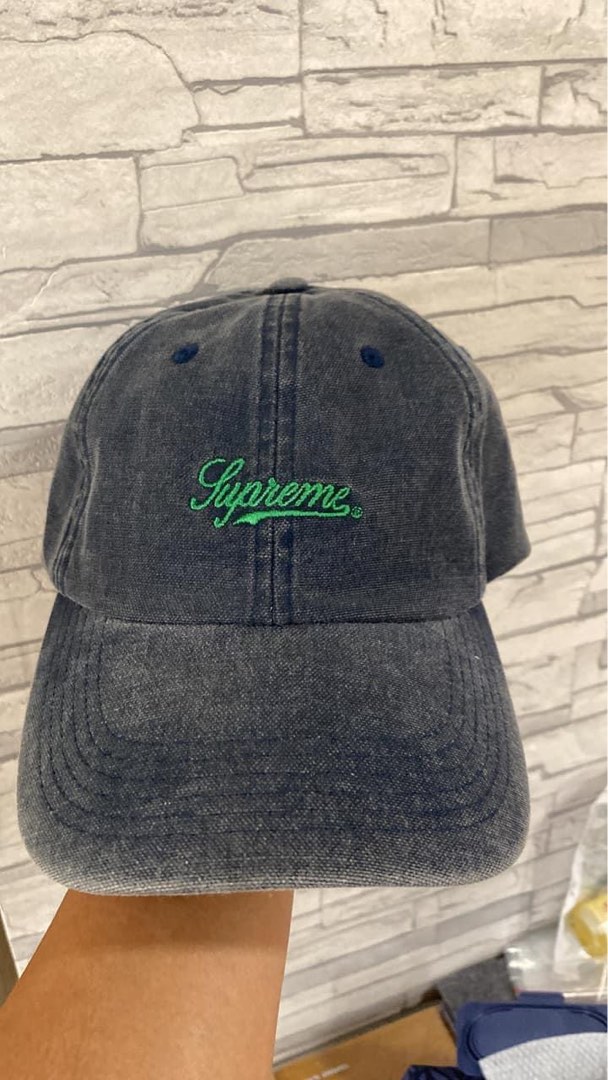 Supreme 六分割帽cap 水洗牛仔, 他的時尚, 手錶及配件, 棒球帽、帽在