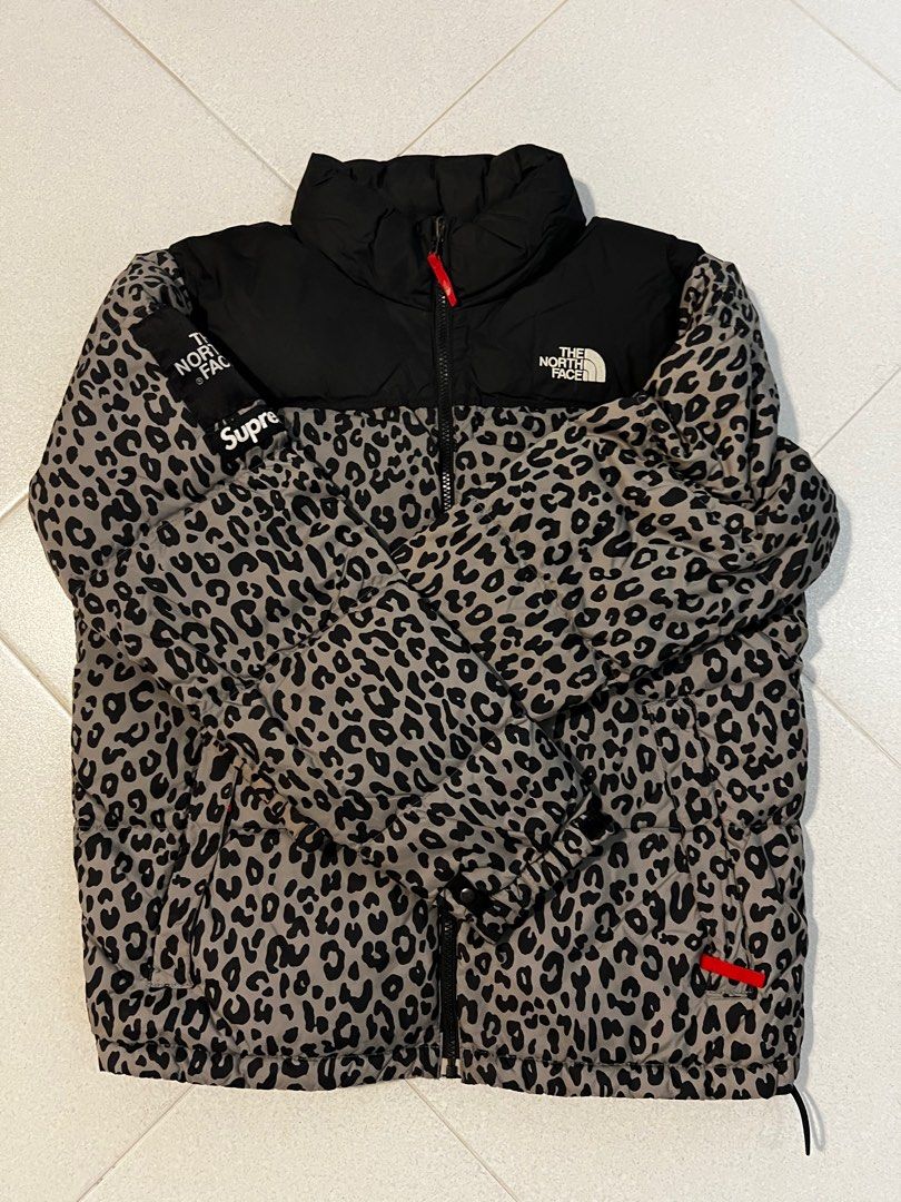Supreme x north face leopard nuptse Carousell