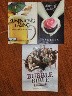 Take all 3 books (The Bubble Bible, Kuwentong Lasing, Diary ng Chubby)