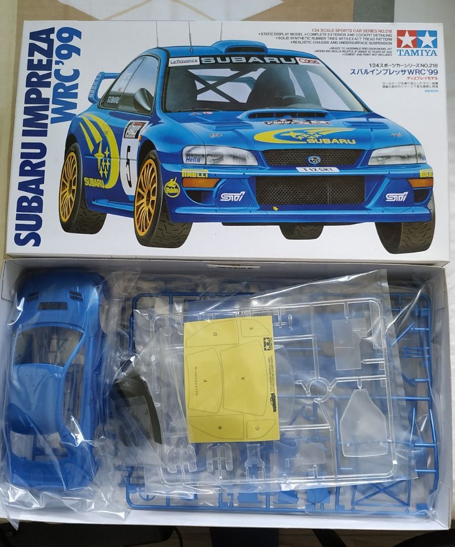 Hold) Tamiya 1/24 Subaru Impreza WRC'99, 興趣及遊戲, 玩具& 遊戲類