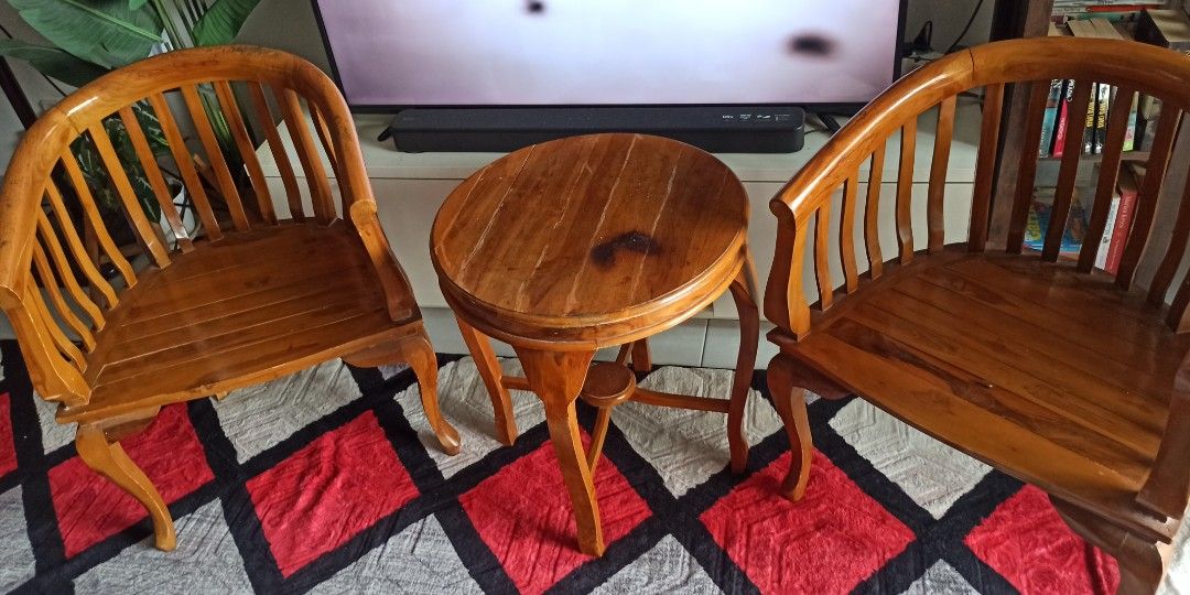 Teak chairs Furniture Home Living Furniture Chairs on Carousell