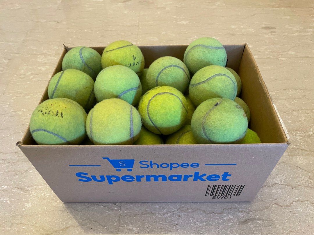 Tennis Balls x 30, Sports Equipment, Sports and Games, Racket and Ball Sports on Carousell