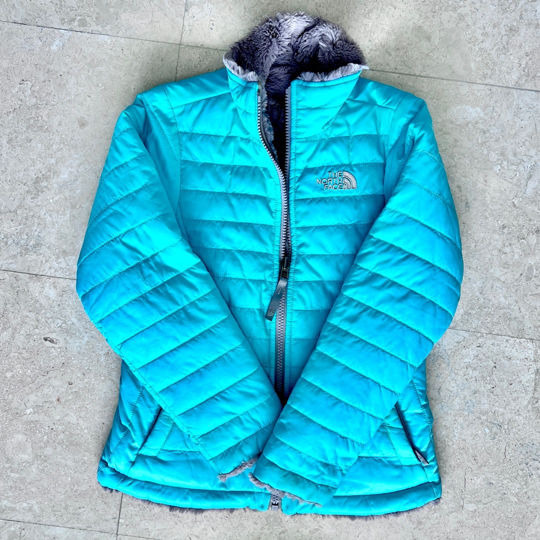 Girls north top face reversible coat