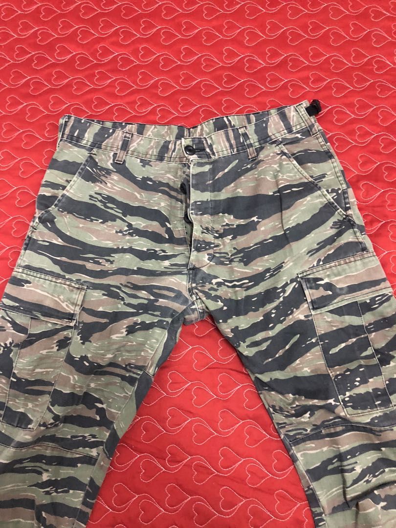 TIGER STRIPE CARGO PANT Men s Fashion Bottoms Trousers on Carousell