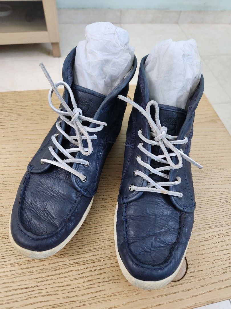 Timberland Earthkeepers 5263R Blue Leather Lace Up Casual Trainers