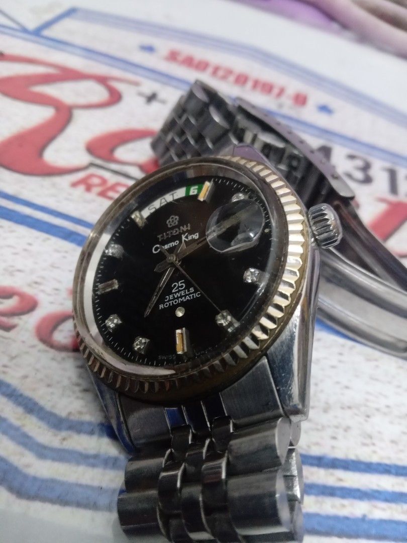 Harga jam titoni cosmo king 25 hotsell jewels rotomatic