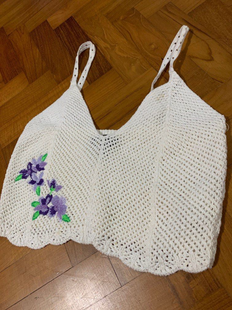 Topshop cheap crochet top