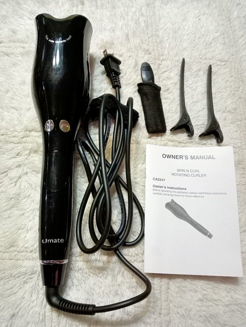 Umate spin n online curl rotating curler