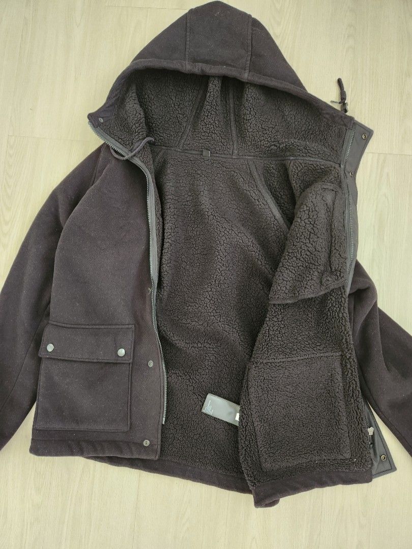 Mens fleece best sale lined winter coats