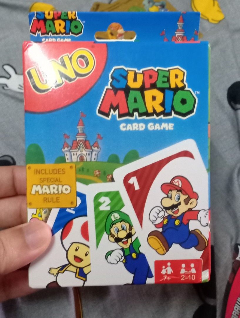  Mattel Games UNO Super Mario Card Game Animated