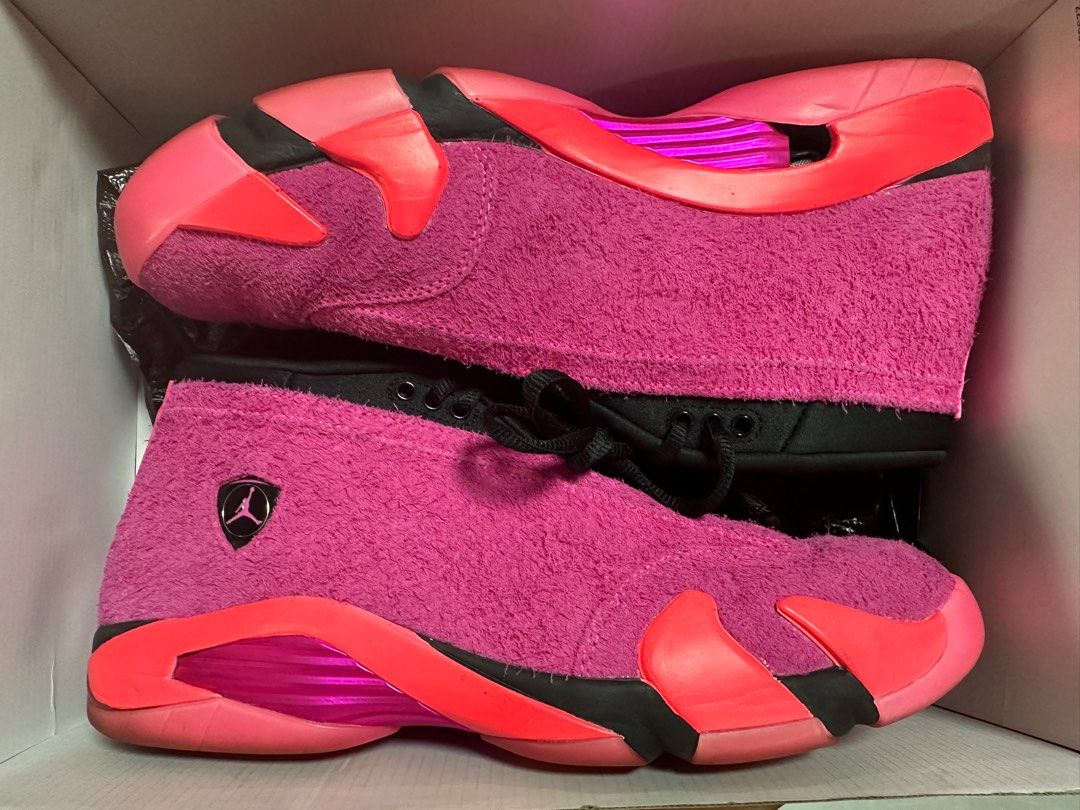 Used Air Jordan 14 Shocking Pink Mens US sz 10.5 Men s Fashion