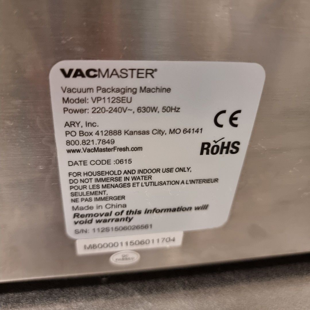 Vacmaster VP112S Chamber Vacuum Sealer, TV & Home Appliances, Kitchen