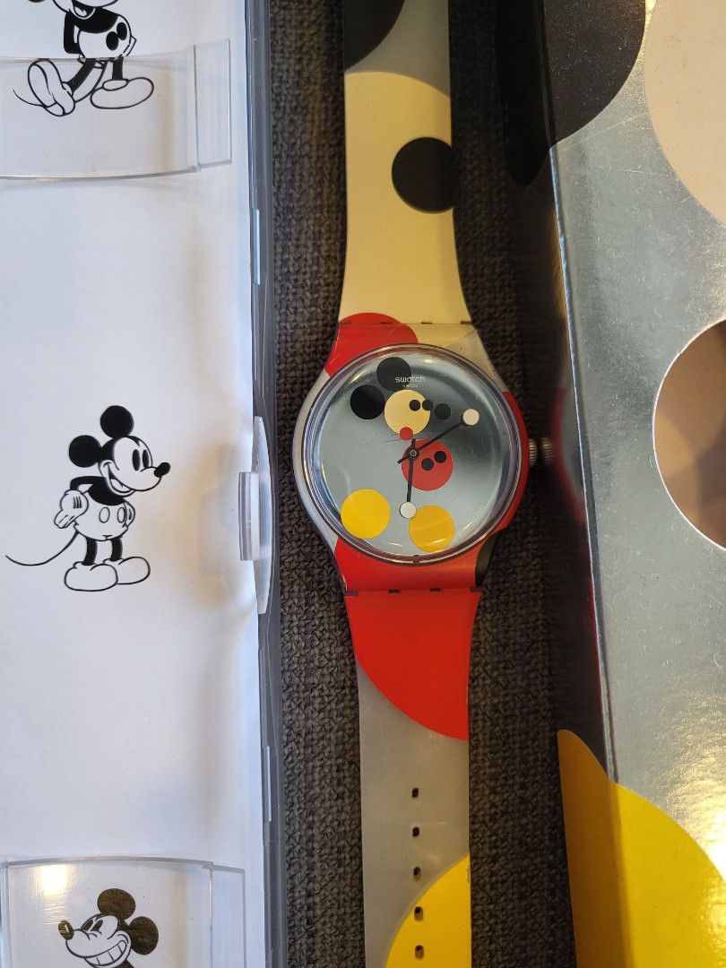 Very Rare Swatch Mickey x Damien Hirst 90th Anniversary Watch