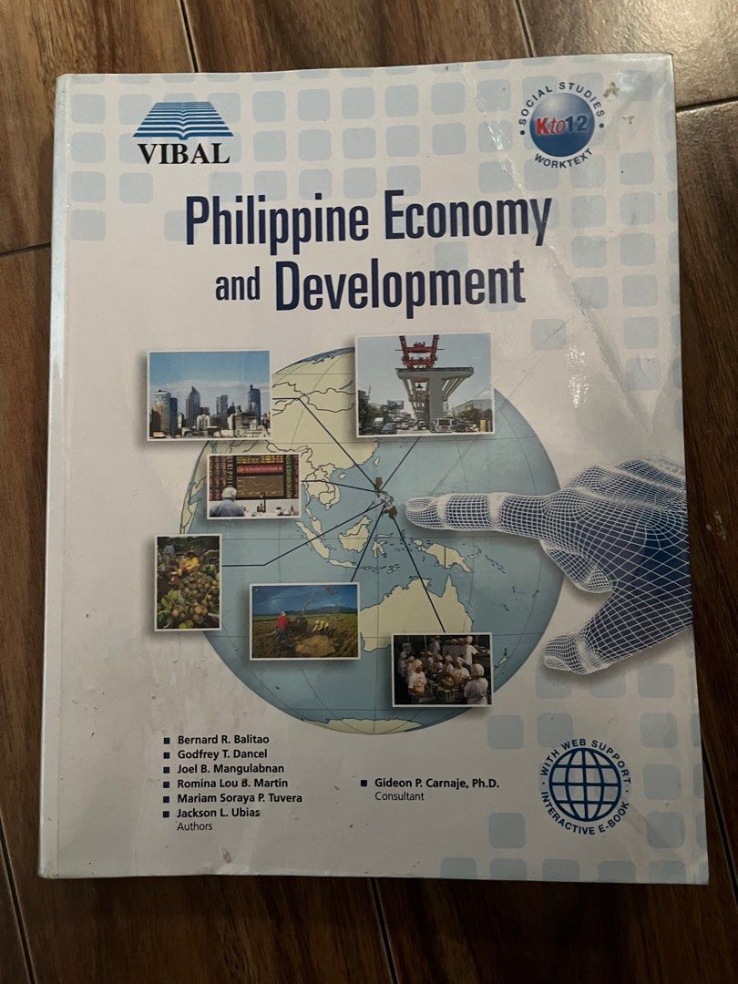 Vibal Philippine Economy and Development Book (Category: Textbooks) located in Pasig City. Submitted by kakerts (Listing ID 1255228263, Image 1). Description: - sold for 750 on other platforms - in plastic cover - has some highlighter marks - pm for more details.