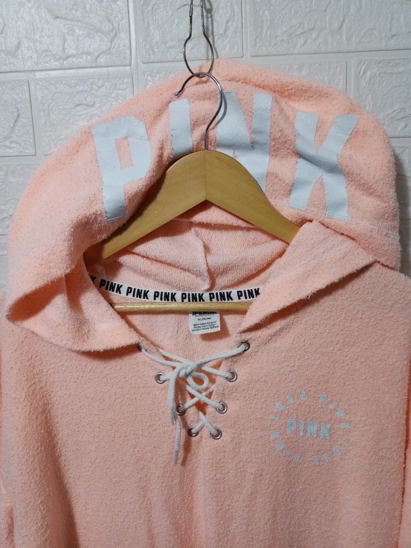 Victoria secret lace up hoodie discount