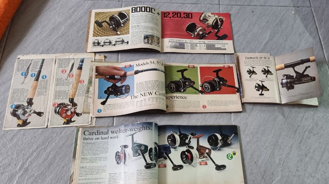 Vintage ABU SWEDEN 70s 80s Katalog Book Buku Garcia penn dam shimano