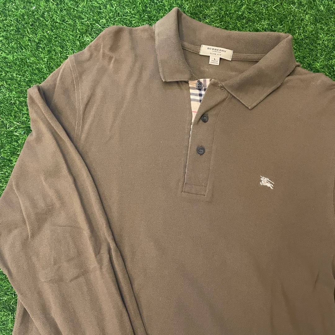 Burberry slim fit sale polo