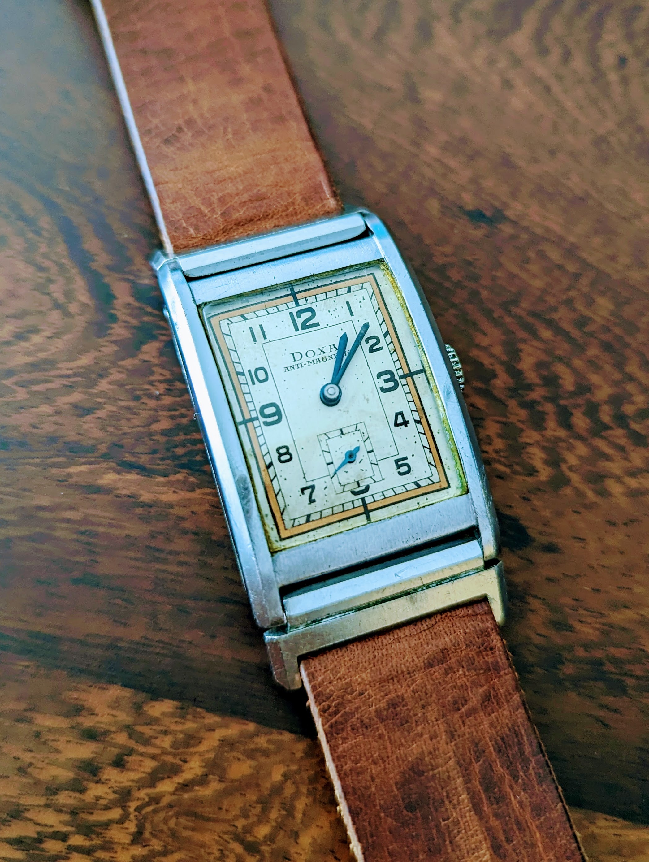 Vintage Doxa Anti Magnetic Tank watch from 1930s Luxury Watches