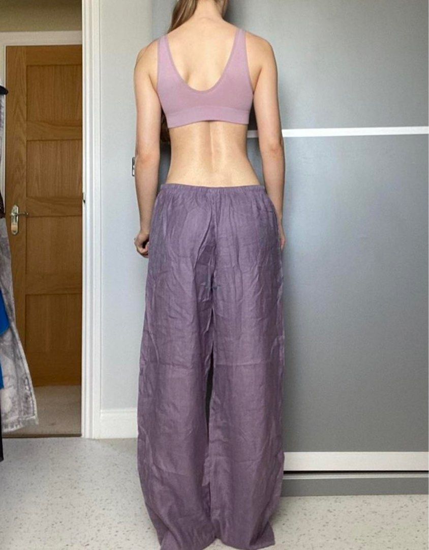 Vintage Linen Trousers Men s Fashion Bottoms Trousers on Carousell