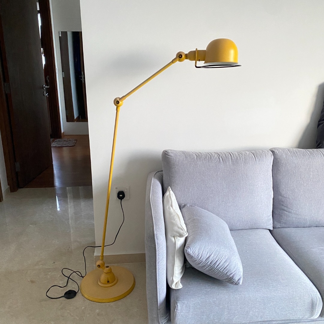 Vintage Yellow Pixar Floor Lamp, Furniture & Home Living, Lighting ...
