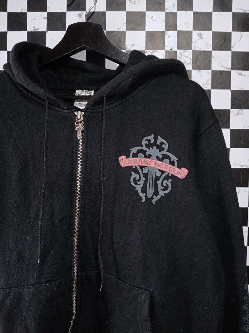Chrome hearts dagger hoodie, Men's Fashion, Coats, Jackets and Outerwear on  Carousell