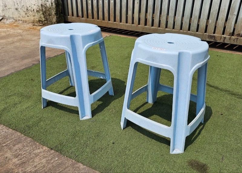 W98J Kerusi Bangku 1.21kg 3V Plastic Stool Blue