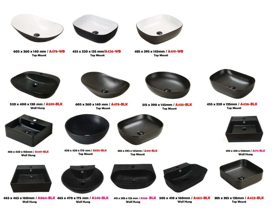 Bathroom Basins, Furniture & Home Living, Bathroom & Kitchen Fixtures ...