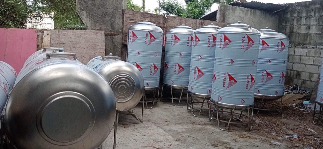 WATER TANK (Category: Construction & Building Materials) located in Manila. Submitted by melody.tulale001 (Listing ID 1255207221, Image 1). Description: WE OFFER : ✅ CUSTOMIZED WATER TANK SUS304 (sizes from 500L to 20,000L) ✔️BRO’s TANK ✔️GOODTANK ✔️CLEANTANK ✔️ BESTANK ✅ IBC TANK ✔️BRAND NEW ✔️SECOND HAND ✅ MODULAR TANK ✅ BOOSTER PUMP ✅ FIBER REINFORCED PLASTIC ✅ PRESSURE TANK ✅ PIPES AND FITTINGS (FOOD GRADE AND PPR) and other WATER TREATMENT E
