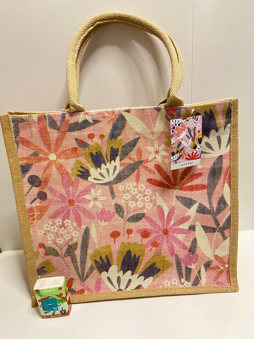 Whistlefish Jute Bag Tote Bag Tote Bags
