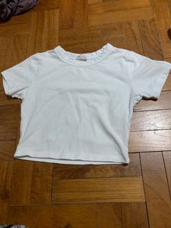 White Crop top