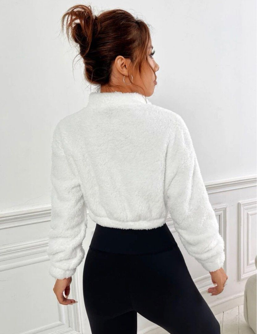 Fur cheap cropped jumper