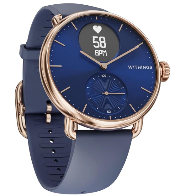 Withings steel hr limited edition deals 36mm blue rose gold