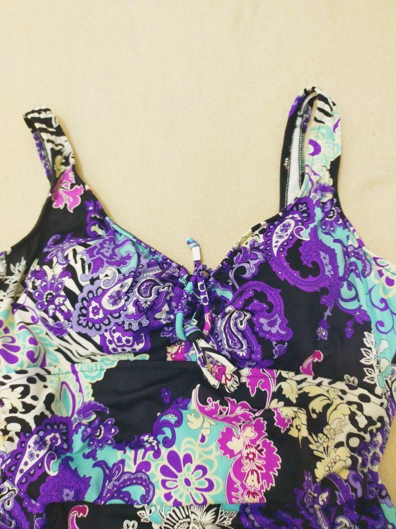 (XL) MAGICSUIT TUMMY CONTROL YASMIN PURPLE ONE PIECE SWIMSUIT, Women's Fashion, Swimwear