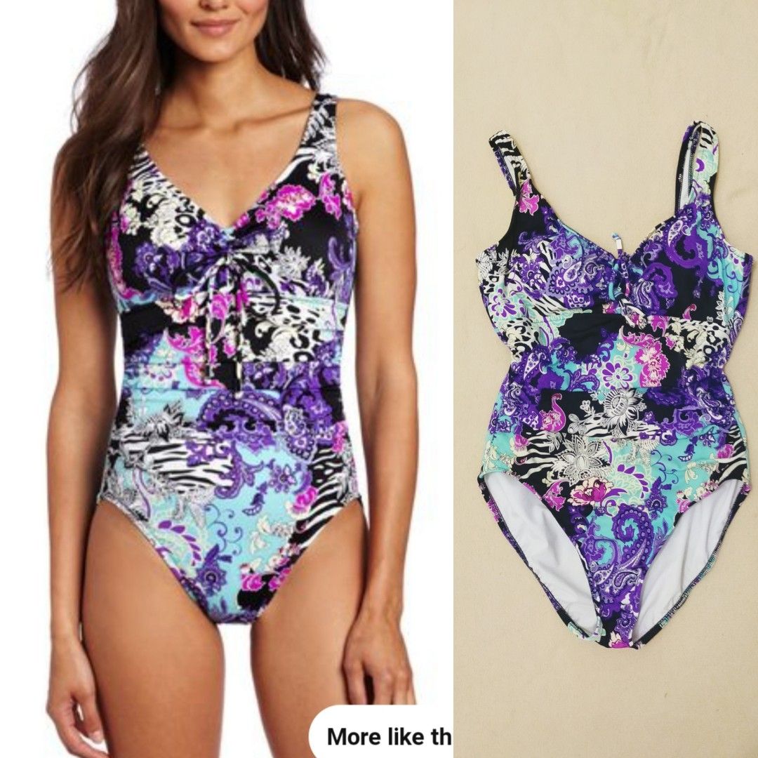 (XL) MAGICSUIT TUMMY CONTROL YASMIN PURPLE ONE PIECE SWIMSUIT, Women's Fashion, Swimwear