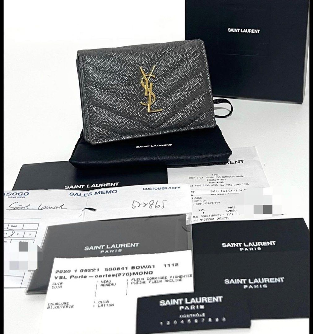 YSL Men Wallet (Saint Laurent), Luxury, Bags & Wallets on Carousell