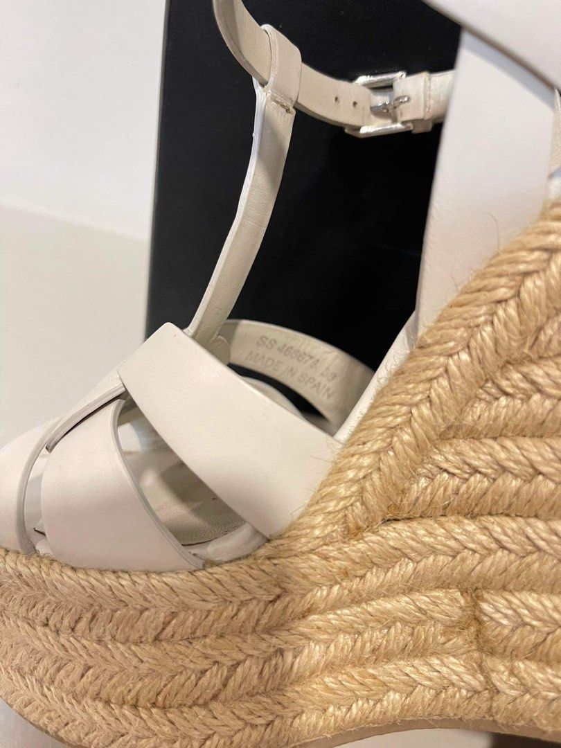 Saint laurent deals tribute wedge