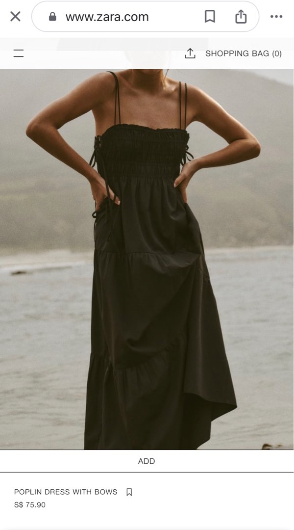 Zara dress top with bows
