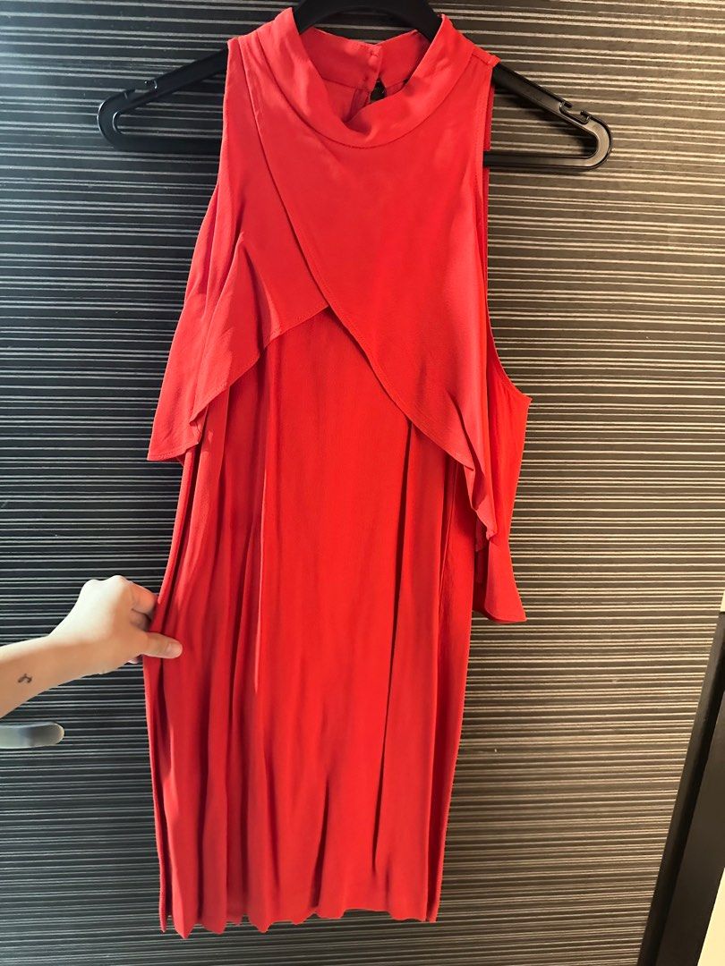 Robe Zara Rouge - Taille XS - Coupe Mini - Neuf Sans Étiquettes - Idéale Printemps/Été