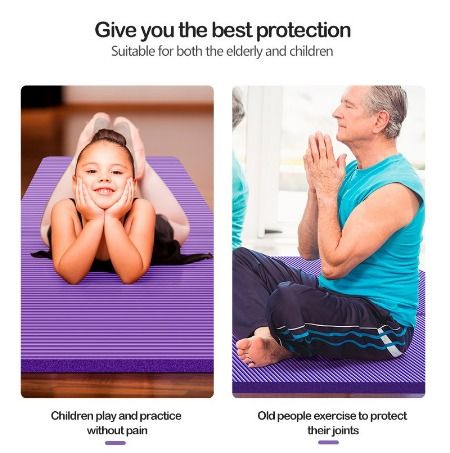 Yoga Mat Thick Anti-Skid Sports Fitness Pilates Workout Comfort